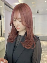 ゲーム 原宿店(GAME)&nbsp;ブリーチ ピンクカラー レイヤーカット 韓国