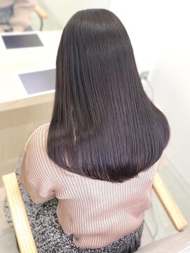 カレンアンドエクラート 大宮(KAREN&ECLART) 髪質改善 艶髪 ストレート 縮毛矯正 暗髪 韓国風 ロング