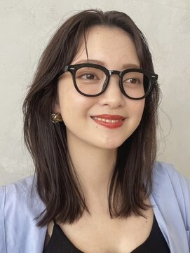 ノイ(noi) 顔周りレイヤーカットくびれヘアミルクティーベージュカラー