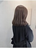 ミディアムヘア ミディアムレイヤー 春ベージュsk