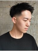 刈り上げ フェード メンズショート アップバング ビジネス