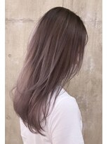 ヘアカロン 熊本本店(Hair CALON)&nbsp;ピンクベージュレイヤーカットダブルカラーケアブリーチ