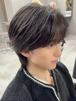 エルマーク 枚方(L-MARK)&nbsp;シースルーマッシュナチュラルマッシュメンズ韓国ツーブロック