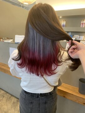 プティパ 水戸内原店(petit-pas) インナーシルバー×裾レッド