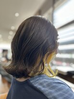 ザ カラー ラボ(THE COLOR LABO)&nbsp;韓国ミディアム　オリーブブラウン　インナー　イエロー