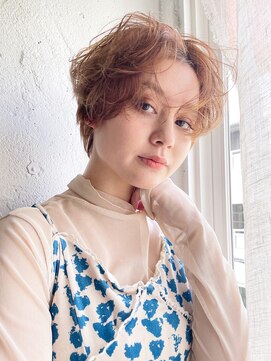 アルバム 銀座(ALBUM GINZA) オリーブベージュレイヤーカットデザインカラーブ_9835