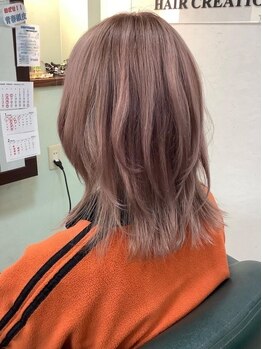 ヘアークリエイション クラフト(HAIRCREATION CRAFT)の写真/『傷み94％減ケアブリーチ』ケアブリーチでダメージレスに理想の髪色に◎インナーカラーやグラデもOK☆