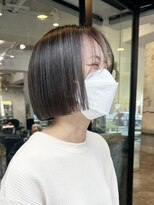 グレージュカラー透明感カラーくすみカラーハイライトブリーチ