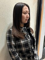 ヘアプレイスソル (HAIR PLACE SoL)&nbsp;透明感ココアグレージュセミロング