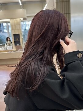 パークレーン アイス イヴェン(park lane ICI yeven) ブリーチなし ボルドー ワインレッド カシス レイヤー/momoka