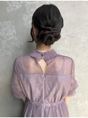 【黒髪シニヨン】～お呼ばれスタイル～