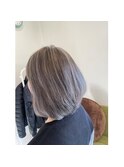 白髪ぼかしグレージュカラー