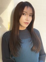 オーロ 塚口店(ORO) ★美髪イヤリングカラーミニウルフ外ハネボブチェリーブラウン