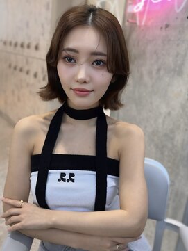 シー バイ ロンド 新宿(Sea by Lond) イメチェン×ピンクベージュ[アンブレラカラー/前髪]