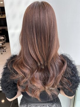 エアー 銀座タワー(AIR) プレミアムケアカラー/髪質改善/ツヤ髪スタイル【榛葉】