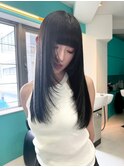 レイヤースタイル/エクステ/ハイライト/フェイスレイヤー/黒髪