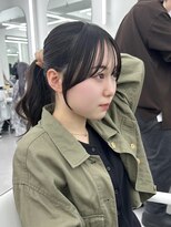 アマトウキョウ アユンチェ(AMA TOKYO×AYUNCHE) 前髪顔まわり韓国ヘアレイヤーカットサイドバンク2wayバンク韓国