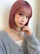 ソア 並木坂(Soa)&nbsp;ピンクベージュ/タッセルボブ/切りっぱなしボブ/Minori