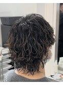 ウルフ×ツイストスパイラルパーマ
