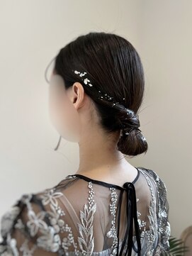 ヘアサロン エスプリ(hair salon esprit) タイトシニヨン/銀箔スタイル