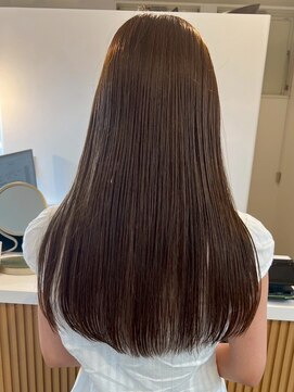 ミルヘアデザイン(mil hair design) 髪質改善カラー 艶カラー ブラウンカラー ミディアム