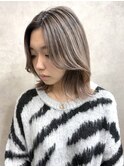 バレイヤージュ、ハイライト、レイヤーカット、シャドールーツ