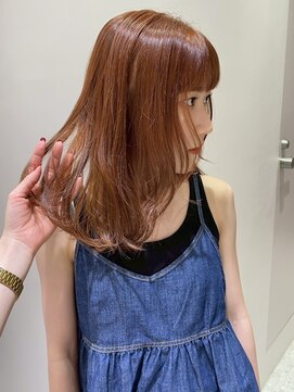 マイル 渋谷(mile) ニュアンスアプリコットオレンジ