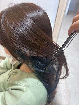 レグルス ヘアーデザイン パセオ野間大池店(Reglus hair design) インナーカラー/ブルー