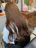 チャプター 問屋町(chapter)&nbsp;髪質改善トリートメントインナーカラーミルクティーベージュ韓国