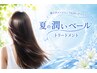 【夏】カット＋ケアカラー＋ベールトリートメント￥9900　全頭カラー+￥1100