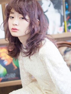 パティオン(PATIONN) ブルーバイオレットアッシュゆるふわ揺れアンニュイミディアム