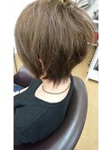 トレンチショートアッシュグレー