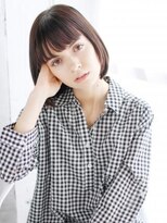 ヘアメイク ナル(hair make nalu)&nbsp;重めバングのカジュアルモードボブ