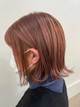 カール 鶴川店(K：R) チェリーブラウン×切りっぱなしボブ