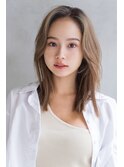 mowen×シークレットハイライト×グレージュ