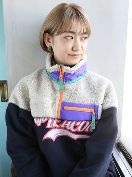 バース(BIRTH) 天神【BIRTH】耳かけマッシュショート×ミルクティーベージュ　4