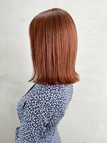 アイティーバイアルバム 藤沢店(IT by ALBUM)&nbsp;オレンジボブ_ミニウルフテラコッタくすみブルー_ba328581