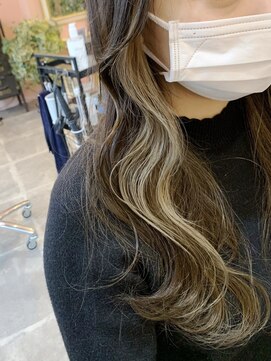 ヤード 藤沢(YARD) ミルクティーベージュ×インナーカラー