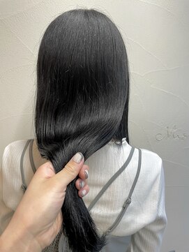 マセナ(Masena) 韓国風blue black×縮毛矯正