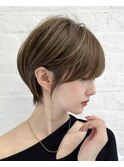 ウザバング　小顔補正立体カット　こなれヘア　おおばたける