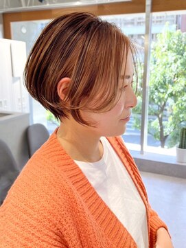 ワン バイ ジエクト(One by The Ect) くびれショートボブブリーチなしカラーアッシュベージュ髪質改善