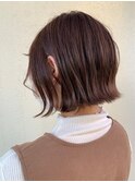 女性らしいピンクブラウン