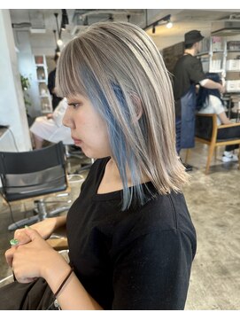 ザ オーダー(THE ORDER) インナーカラー水色ケアブリーチ