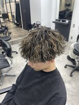 カンゴール サロン トウキョウ セントラル 原宿(KANGOL SALON TOKYO CENTRAL) ハイライト波巻きパーマ