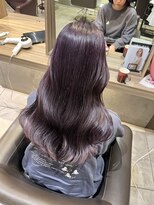 ヘアースタジオ エフ(Hair studio f) 茨木/ラベンダーアッシュ/艶感カラー/韓国カラー