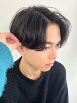 グッドタイムエフティフィフス 横浜西口(GoodTimes ft.fifth)&nbsp;ニュアンスパーマセンターパート韓国風センター分けコンマヘア