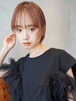 ニコ トウキョウ 渋谷(nico TOKYO)&nbsp;切りっぱなし/ボブ/ピンクブラウン