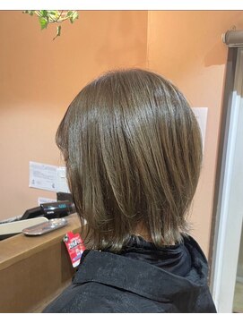 インパークス 新越谷店(INPARKS) 外ハネボブ×グレージュ