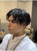 縦落ちツイストスパイラルナチュラルセンターパート
