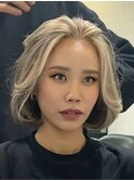 ブロンドフレンチボブ